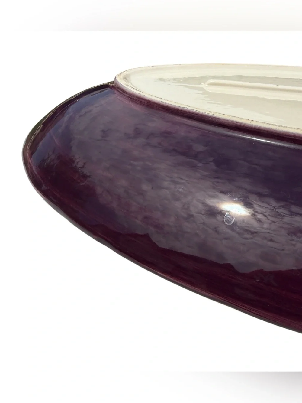 Williams Sonoma Garlic Serving Platter Portugal Oval Ceramic Farmhouse Kitchen